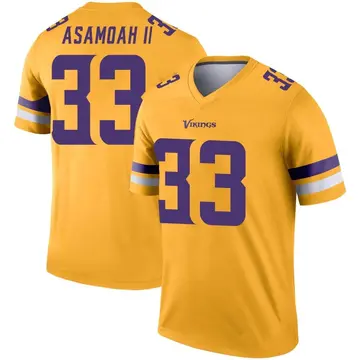 Top-selling Item] Brian Asamoah 33 Minnesota Vikings White Vapor Limited 3D  Unisex Jersey