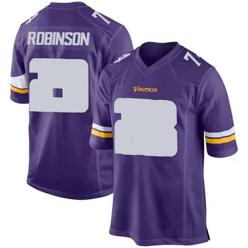 Men's Cam Robinson Minnesota Vikings Game Purple Team Color Jersey