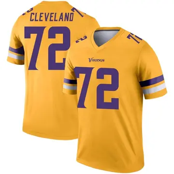 Ezra Cleveland Minnesota Vikings Purple Football Jersey • Kybershop