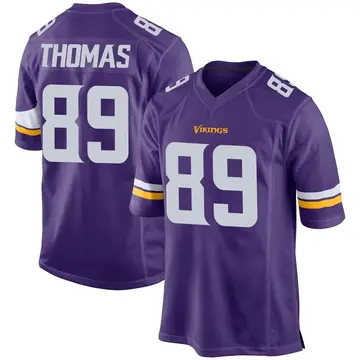 Men's Thayer Thomas Minnesota Vikings Game Purple Team Color Jersey