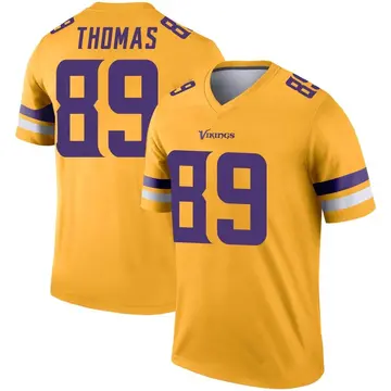 Men's Thayer Thomas Minnesota Vikings Legend Gold Inverted Jersey