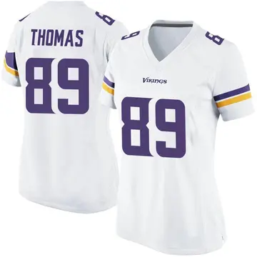 Women's Thayer Thomas Minnesota Vikings Game White Jersey