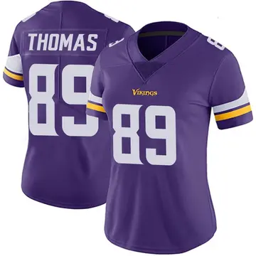 Women's Thayer Thomas Minnesota Vikings Limited Purple Team Color Vapor Untouchable Jersey