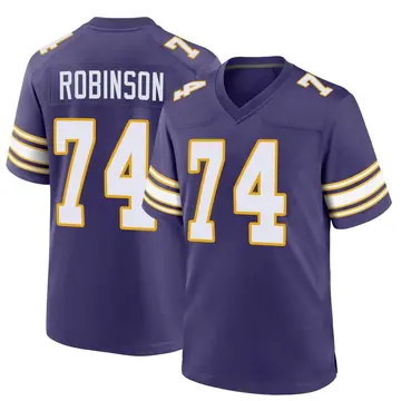 Youth Cam Robinson Minnesota Vikings Game Purple Classic Jersey