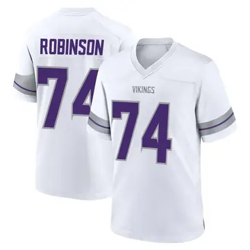 Youth Cam Robinson Minnesota Vikings Game White Alternate Jersey