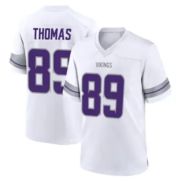 Youth Thayer Thomas Minnesota Vikings Game White Alternate Jersey